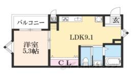 ラポール野洲２０間取り図面