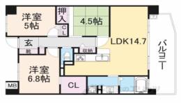 レイセニット奈良グラン・ヴェルジェ間取り図面