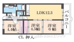 シャルル津田間取り図面