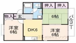 グリーンハイツ２号館間取り図面