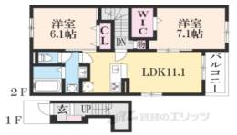 プロムナード南谷２間取り図面