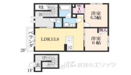 ｼｬｰﾒｿﾞﾝﾘｳﾞｨｴｰﾙ ﾌﾞﾗﾝｼｭ ﾄﾞｩ ﾉｰﾙ間取り図面