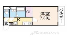 モダンアパートメント枚方三矢町間取り図面