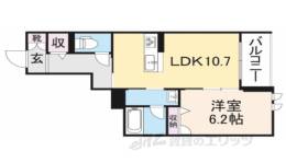 Ｐｌａｃｉｄｅ　Ｋ間取り図面