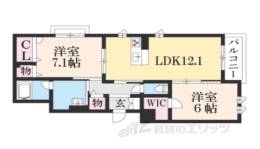 シャーメゾンｃａｅｓｐｅｓ・Ａ小野堀間取り図面