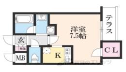 ウェルスクエア京都四条大宮間取り図面