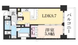 リーガル京都御所西３間取り図面