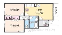 ロイヤルコート越坊Ａ棟間取り図面