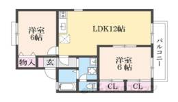 グリーンタウン杉原　Ｅ棟間取り図面