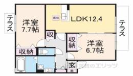 カーサフルーレ１・２間取り図面