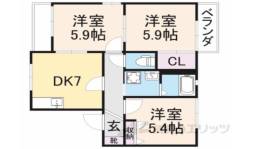 ファミールグランデＣ間取り図面