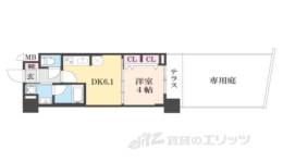 ベラジオ雅び烏丸十条２間取り図面