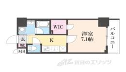 ベラジオ雅び烏丸十条２間取り図面
