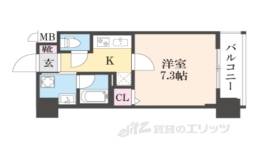 ベラジオ雅び烏丸十条２間取り図面