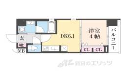 ベラジオ雅び烏丸十条２間取り図面