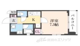 ベラジオ雅び烏丸十条２間取り図面