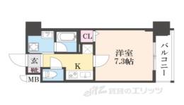ベラジオ雅び烏丸十条２間取り図面