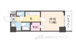 ベラジオ雅び烏丸十条２間取り図面