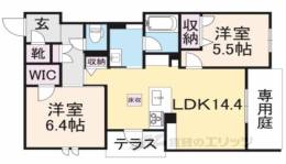 シャーメゾン　グランデ　北郡山間取り図面