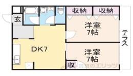 シティパレス真弓間取り図面