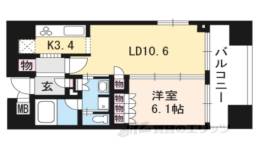 リーガル京都五条堀川間取り図面