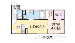 フロレゾン北花山B間取り図面