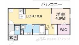 フロレゾン北花山B間取り図面