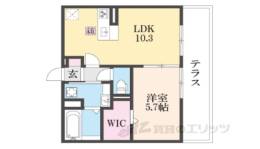 フロレゾン北花山A間取り図面