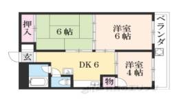 一乗寺コーポラス間取り図面