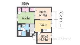 ルミエール千代Ａ間取り図面