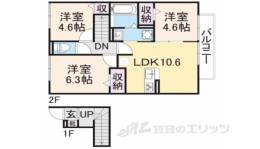 ソレイユかつらぎ間取り図面