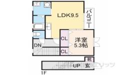 エスエスコーポ米原間取り図面
