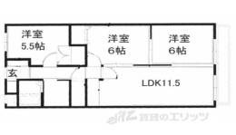 MAYUMIウエストサイド楠葉間取り図面
