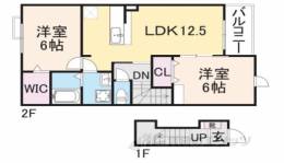 メゾン・ド・ノワ　２間取り図面
