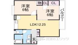 ラ・フォーレ竹田Ｂ棟間取り図面