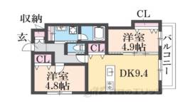 コンフォート枚方元町間取り図面