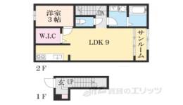 ＲＵＳＨ　３間取り図面