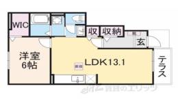 メゾン　ド　アゼリア　ＡＢ間取り図面