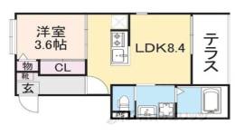 ＩＭＡ　Ｓｔｕｄｉｏｓ京都椥辻間取り図面