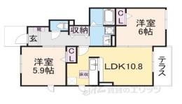 フラワータウン　カメリア間取り図面