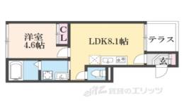 ハーモニーテラス深草五反田町間取り図面