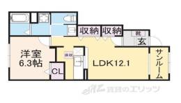 ボヌールB間取り図面
