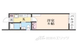 グラヴィス御所西間取り図面