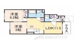 ル・プラシードＢ間取り図面