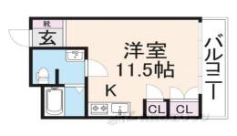 CLEAR HOSHIGAOKA.１間取り図面