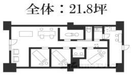 コトーハイツ伏見稲荷Ｃ棟113間取り図面