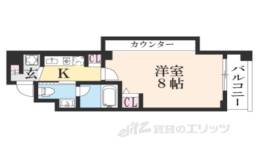 FLAIR京都五条烏丸間取り図面