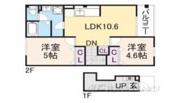 ブランドールＡ間取り図面