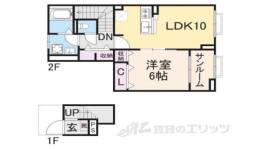 アネモスヒルズ天理１間取り図面