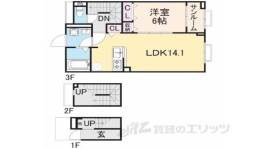 アネモスヒルズ天理１間取り図面